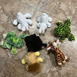 Webkinz LOT of 7 Pets Vintage 2000s Web game no codes GANZ poodle frog giraffe